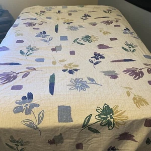 Federn Twin Flat Sheet Floral Baumwollmischung Palette Messer Lackoptik RAR Retro - Bild 1 von 8