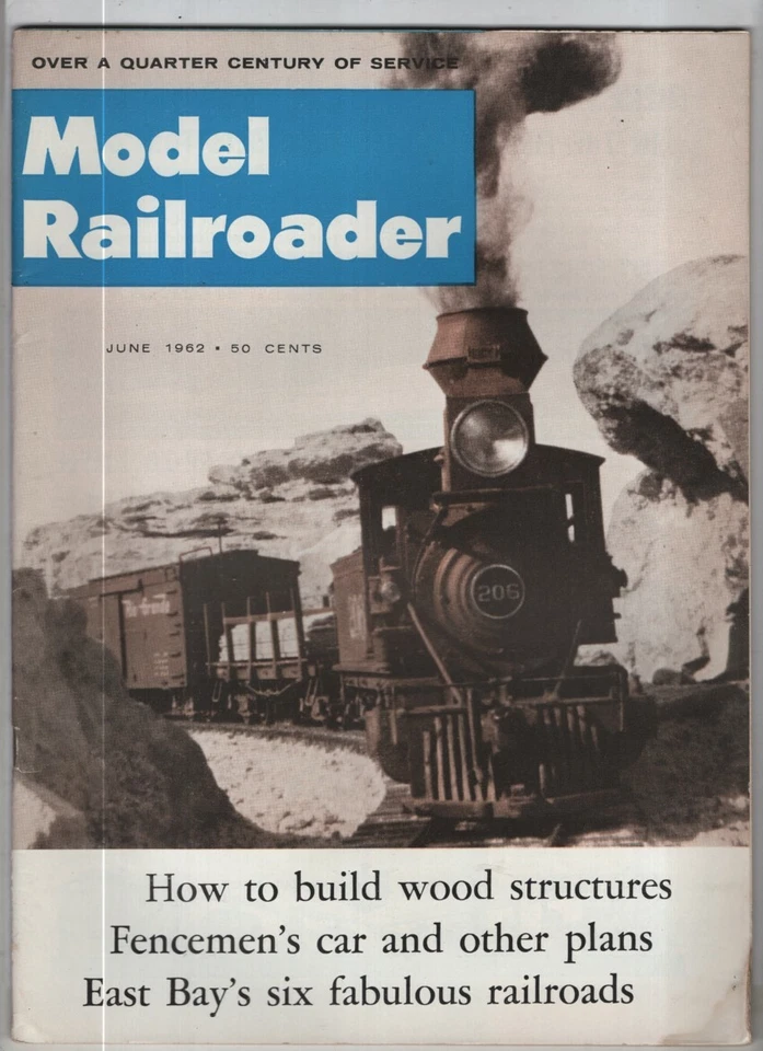 Model Railroader Mag How To Build Wood Structures June 1962 041122RNON - Image 1 of 1