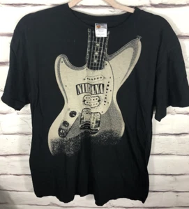 2005 Bay Island Unisex Size L Nirvana Black Guitar Short Sleeve Shirt - Picture 1 of 5