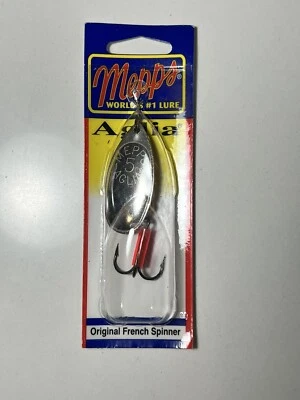 ¡NUEVO! Señuelo de pesca Mepps Aglia llano agudos, 1/2 onza, plateado B5 S Foto 1 de 2