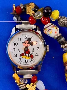 BRADLEY Mickey Swiss made automatic charm dangle moving hands watch - Picture 1 of 10