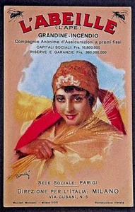 Advertising Postcard Corsican Insurance Company by L'Abeille - Bild 1 von 2