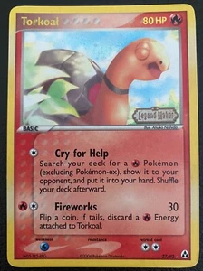 Pokémon TCG - Torkoal #27/92 - EX Legend Maker (2006) Stamped Reverse Holo NM - Picture 1 of 5