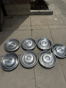1965 (7) Vintage Original CADILLAC deVille Fleetwood Wheel Cover Hubcaps OEM - Picture 1 of 11