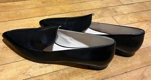 COLE HAAN Brie Skimmer Black Soft Leather Pointed Toe Loafers Flat Size 10.5B - Picture 1 of 3