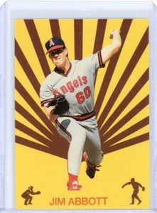 Jim Abbott 1989 Broder Type RC California Angels #NNO Rookie Sun Rays - Picture 1 of 7