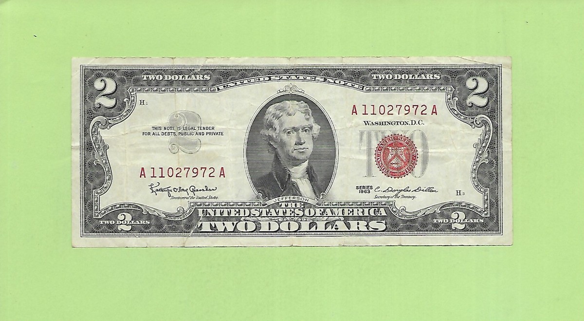 米ドル アメリカ スターノート 10ドル紙幣 2枚 連番 新札未使用ピン札