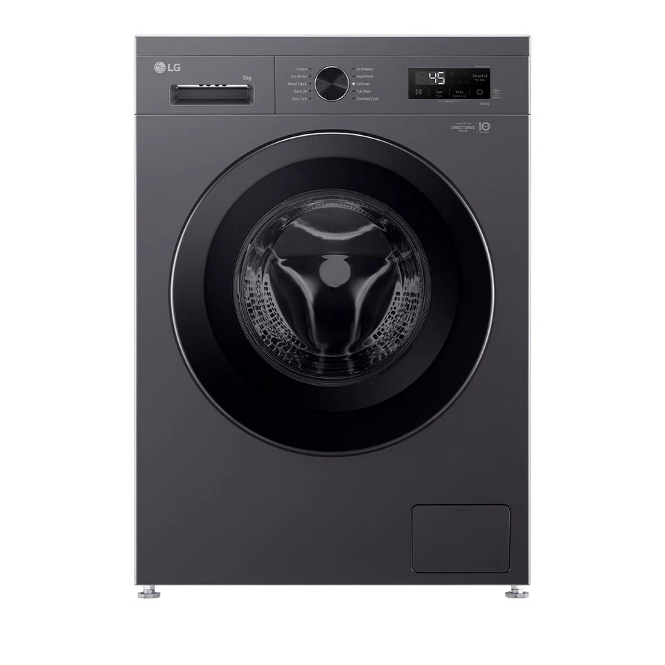 LG X10 Series 9kg 1400rpm Washing Machine - Graphite F4X1009NMK
