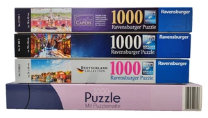 Puzzle Konvolut 1000 Teile Ravensburger 4 Stück verschiedene Motive - Bild 1 von 5
