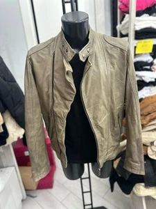 Gas Giacca In Pelle Uomo Man TgXL Verde LLV2027 - Picture 1 of 13