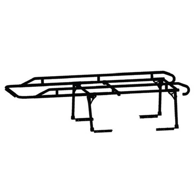 Estante de escalera de acero con recubrimiento en polvo negro para camionetas universales  Foto 1 de 4