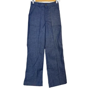 Chatterbox Vintage Bellbottom Jeans Kids Size 14 NEW Deadstock Blue Denim 70s - Picture 1 of 10