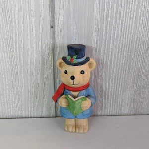 Statuina vintage Russ Berrie And Co canti natalizi porcellana usata in ottime condizioni - Foto 1 di 5