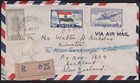 INDIA 1948 Registered airmail cover Neyyattinkara to New Zealand...........E1730