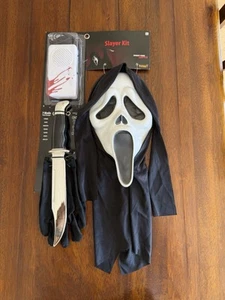 Brand New Ghostface Slayer Kit With Knife, Gloves, Mask, And Voice Changer - Picture 1 of 2
