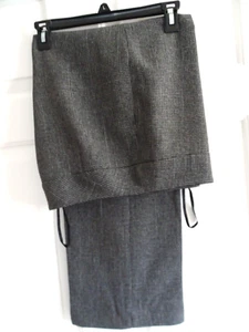KASPER Size 10P Dress Pant-Gray/Black Herringbone-Fully Lined-NEW - Picture 1 of 6