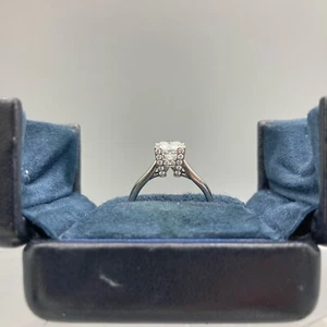 Harry Winston 1.10 carat E-VVS2 Center Stone HW Diamond Logo Ring - Picture 1 of 11