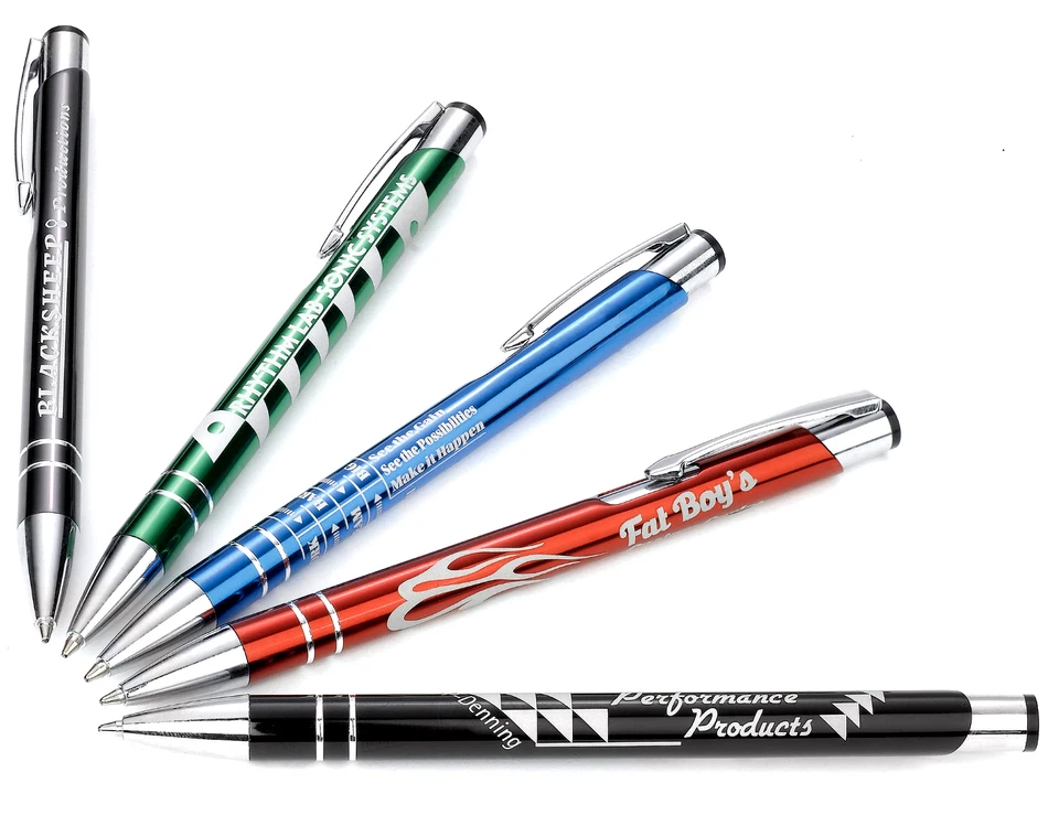 100 - Bolígrafos promocionales de metal - GRABADOS LÁSER con su logotipo/información,  Foto 1 de 1