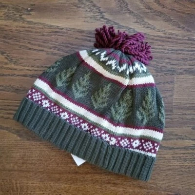 NEW GYMBOREE Baby Boys 0/12M Green tree winter Beanie hat - Image 1 of 4