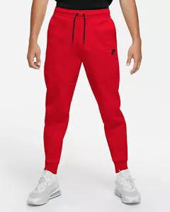 Nike Sportswear Tech Fleece Joggers red CU4495-657 Men's Size L NEW ✅ - Picture 1 of 3