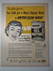 Fels Naptha Instant Soap Granules Vintage 1950s Print Ad