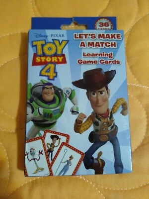 Disney Toy Story 4 Let's Make A Match Learning Game Cards Full Deck 36 Cards 🆕! - Image 1 of 4