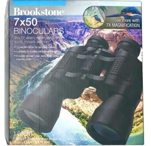 Brookstone 7x50 Binoculars Linear view of 1000 Yards (303 ft.) 7x Magnification - Picture 1 of 8