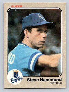 1983 Fleer Baseball #114 Steve Hammond  Kansas City Royals