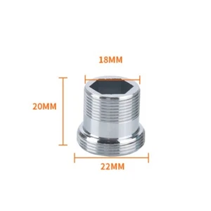 Adaptador de grifo 2 piezas M18 mm macho a M22 mm macho conector de aireador de grifo - Imagen 1 de 1