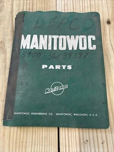 Manitowoc 3900 Crane Parts Manual Serial # 39397 Genuine OEM Shop Repair - Picture 1 of 6
