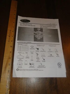 Harbor Breeze Bella Vista Ceiling Fan manual instructions - Picture 1 of 1