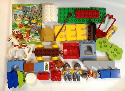 LEGO Duplo 10569 Treasure Attack loose complete missing box, knights horse wagon - Image 1 of 4