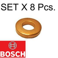 8X Fuel Injector Copper Washers For Renault 1.5 dCi 1.9dCi