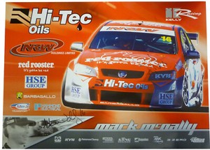 Holden VE Red Rooster #16 Mark Mcnally Dale Wood Autographed Signed Poster Photo