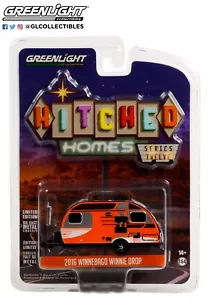 Greenlight - 34120-D Casas enganchadas Serie 12 - 2016 Winnebago Winnie Drop Naranja - Imagen 1 de 2
