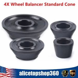 4pcs Wheel Balancer Cones Tapers Standard Tire Balancer Cones Set 40mm Axle - Picture 1 of 12