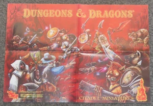 Citadel Miniatures TSR Dungeons & Dragons 1985 TSR Poster Games Workshop Blanche - Picture 1 of 10