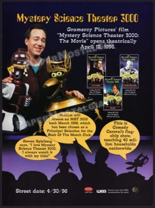 MYSTERY SCIENCE THEATER 3000 - Original 1996 Trade AD / ADVERT _ TV-Serie _ MST3K - Bild 1 von 1