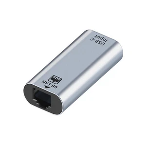 USB C to RJ45 Female Gigabit 1000Mbps Ethernet Network Adapter for MacBook Pro - Photo 1/12