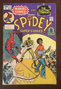 Marvel Spider-man 1975 Comic Vulture Spidey Super Stories Electric Co 5 Music - Picture 1 of 12