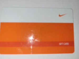 Nike Orange And White Cash Card Collectible - Picture 1 of 2