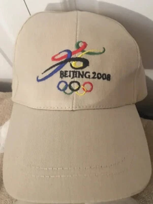BEIJING 2008 Summer Olympics Baseball Cap Hat Adjustable One Size Strap Back - Image 1 of 4