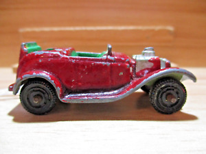 TootsieToy Midgets Roadster 1974-'79 Vintage Red & Gray Diecast Classic Toy Car