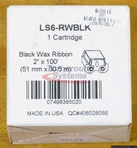 Panduit LS6-RWBLK schwarze Wachsbänder, 2 Stück, NEU - Bild 1 von 1
