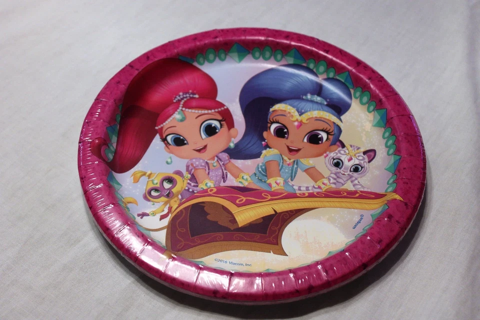 NEW SHIMMER AND SHINE 8 LUNCHEON PLATES  PARTY SUPPLIES - Image 1 of 1