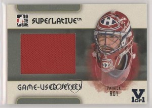 2007 ITG Superlative Game-Used Jersey Silver Vault Sapphire 1/1 Patrick Roy 1j8