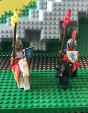 LEGO Vintage Castle Lion Knights Crusaders Horse Barding Lot RARE 6060, 6081