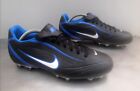Nike Rio FG Cleats Football Boots Black  Blue Spark Size UK 9 Ex Condition ⚽