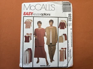 McCall's Pattern 9222 Women's Jacket Dress Top Pants & Shorts Size 18W-40 FF - Picture 1 of 2