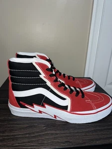 Talla 10.5 - Furgonetas Sk8 - Perno Alto - Rojo Carreras Nuevo Sin Caja - Imagen 1 de 6